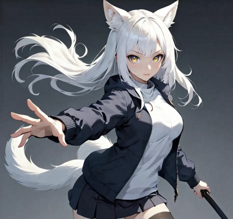 白毛猫