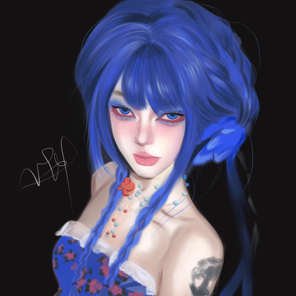 蓝色系